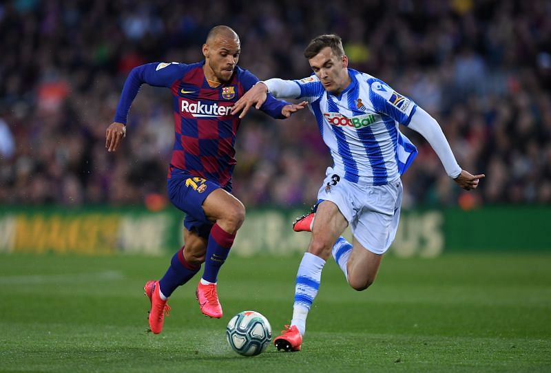 Barcelona's January signing Martin Braithwaite was one of the better players of the night